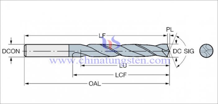 固體タングステンカーバイドドリル